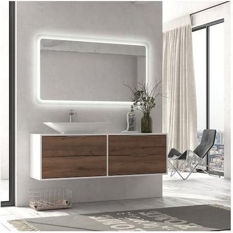 Καθρέπτης Μπάνιου Karag Adel 120 Ορθογώνιος Led 120x80cm