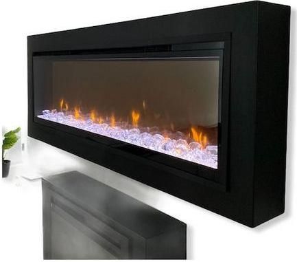 Ηλεκτρικό Τζάκι Dimplex Ignite XL 50" Metal Frame Επιτοίχιο 1800W 145x56cm Μαύρο