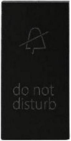Καρτέλα για Δωμάτια Ξενοδοχείου Lineme Μην Ενοχλείτε Μαύρο