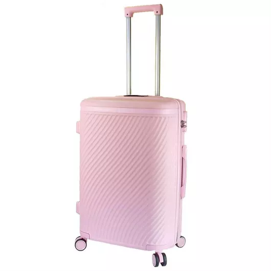 Βαλίτσα Ταξιδίου Forecast Μεσαία Σκληρή Ύψους 65cm με 4 Ρόδες Ροζ