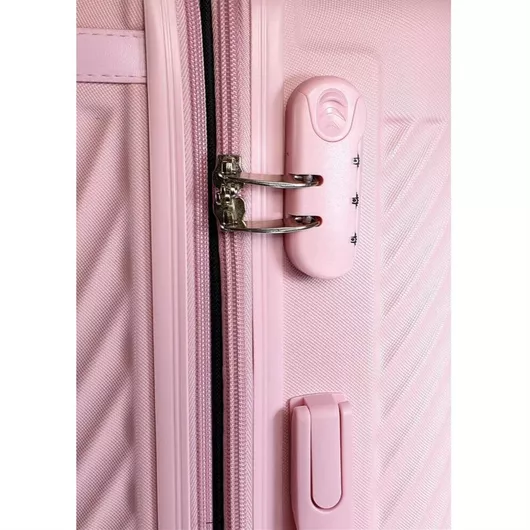 Βαλίτσα Ταξιδίου Forecast Μεσαία Σκληρή Ύψους 65cm με 4 Ρόδες Ροζ