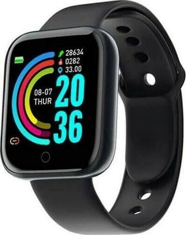 Smartwatch D20S Μαύρο