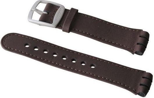 Λουράκι Ρολογιού Swatch Moon Or.Beat I Δερμάτινο 18mm Καφέ