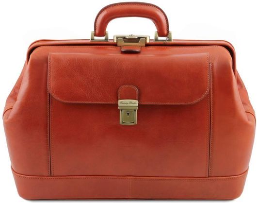 Ιατρική Τσάντα Tuscany Leather TL141299 από Δέρμα Καφέ