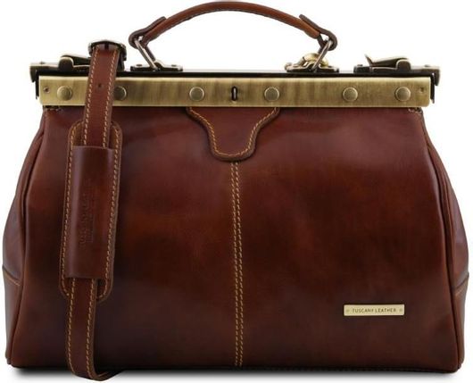 Ιατρική Τσάντα Tuscany Leather TL10038BR Δερμάτινη Michelangelo Καφέ