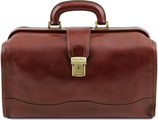 Ιατρική Τσάντα Tuscany Leather Δερμάτινη Raffaello Brown Καφέ