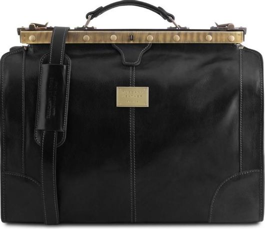 Ιατρική Τσάντα Tuscany Leather TL1023 Δερμάτινη Madrid Μαύρο
