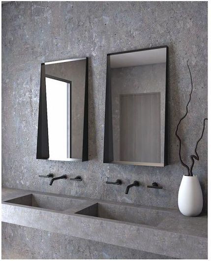 Καθρέπτης Μπάνιου Shelf 50x90cm Ορθογώνιος με LED Μαύρο