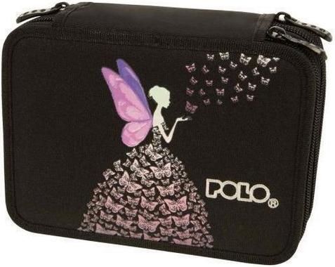 Κασετίνα Polo Rolling Butterfly Dress Υφασμάτινη με 3 Θήκες Πολύχρωμο