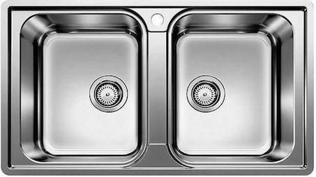 Νεροχύτης Blanco Lemis 8-IF Ένθετος Inox Brushed 86x50cm Ασημί