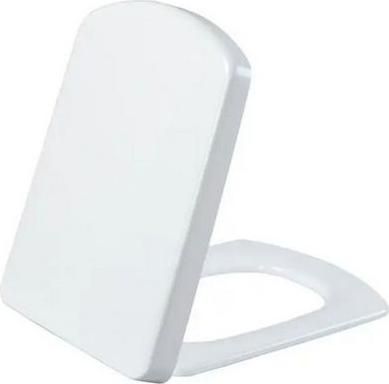 Καπάκι Τουαλέτας Tema Quadro Soft Close Πλαστικό 41.7x34.5cm Λευκό