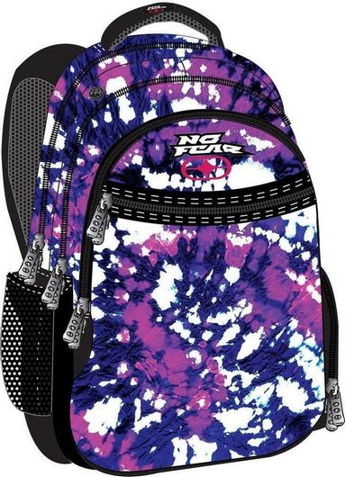 Σχολική Τσάντα Πλάτης Δημοτικού No Fear Vintage Tie Dye Πολύχρωμο