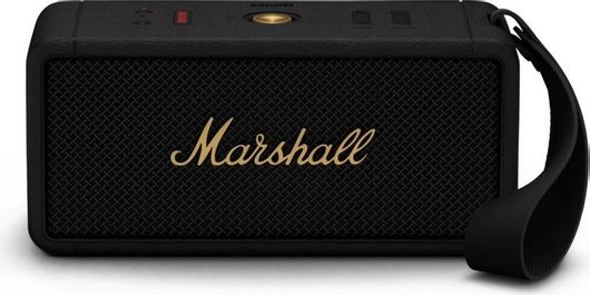 Ηχείο Bluetooth Marshall Middleton Αδιάβροχο 60W με Διάρκεια Μπαταρίας έως 20 Ώρες Black & Brass