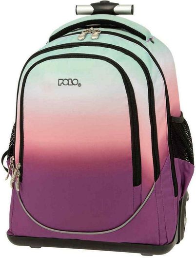 Σχολική Τσάντα Τρόλεϊ Δημοτικού Polo Trolley Mikro Uplow Πολύχρωμο