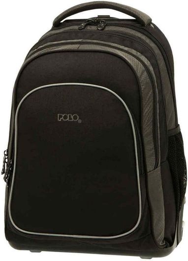 Σχολική Τσάντα Τρόλεϊ Δημοτικού Polo Troller Compact Μαύρο