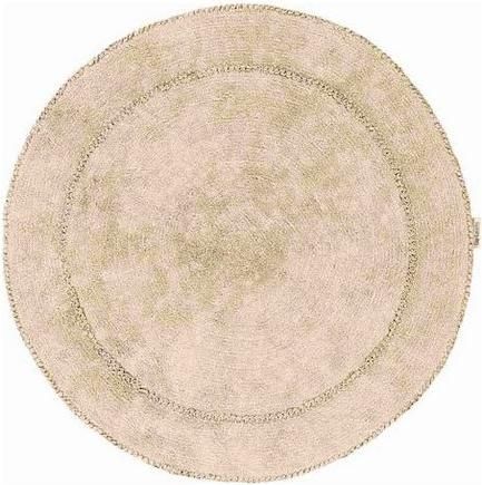 Παιδικό Χαλί Guy Laroche Spyral Natural Βαμβακερό Στρογγυλό 120cm Μπεζ