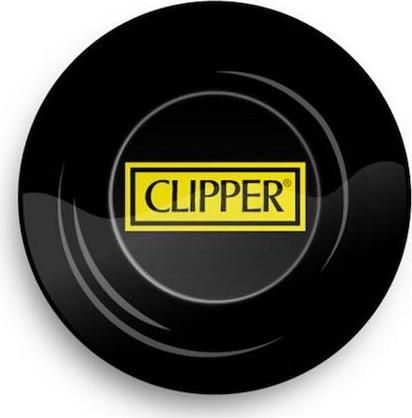 Σταχτοδοχείο Μεταλλικό με Σχέδιο Clipper Logo Μαύρο