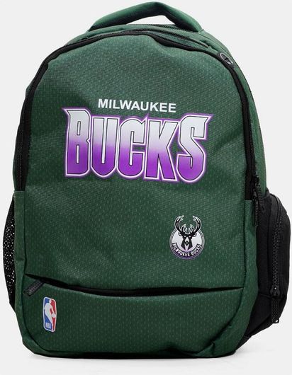 Σχολική Τσάντα Πλάτης Γυμνασίου / Λυκείου Back Me Up Nba Milwaukee Bucks Retro Πράσινο