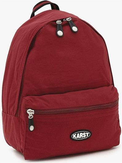 Σχολική Τσάντα Πλάτης Γυμνασίου / Λυκείου Karst Αδιάβροχη Μπορντό