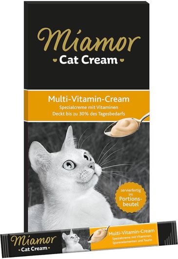 Υγρή Τροφή ΓάταMiamor Miamor Multi Vitamin Cream 6x15gr ς σε Φακελάκι 15gr 6τμχ