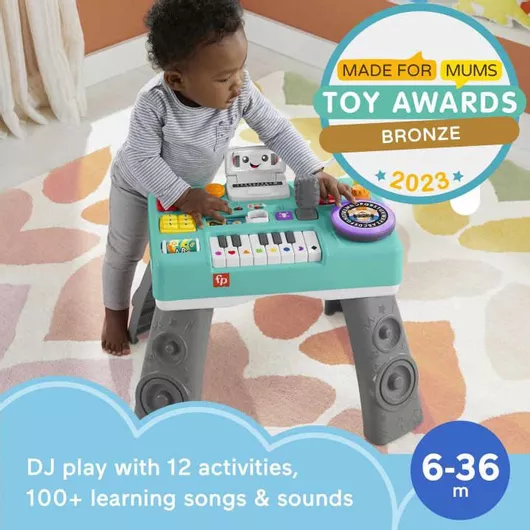 Βρεφικό Παιχνίδι Δραστηριοτήτων Fisher Price Mix & Learn DJ Table με Μουσική & Ήχους για 6+ Μηνών