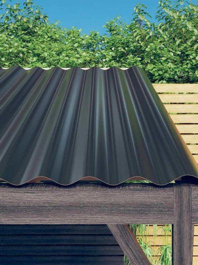 Πάνελ vidaXL Οροφής 12τμχ Γαλβανιζέ 60x36cm Ανθρακί