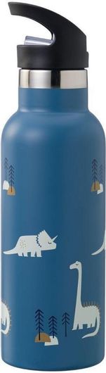 Παγούρι Fresk Ανοξείδωτο Θερμός με Καλαμάκι Dino 500ml Μπλε