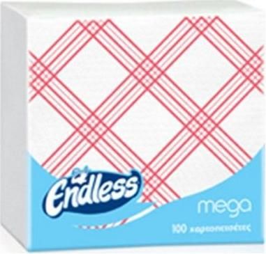 Χαρτοπετσέτα Endless 100τμχ Κόκκινο