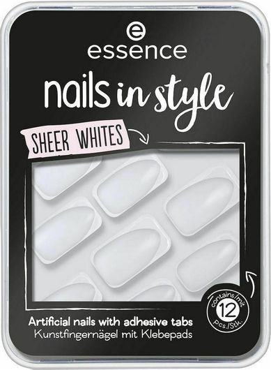 Tips Νυχιών Essence Style 11 Blank Canvas Διάφανο 12τμχ