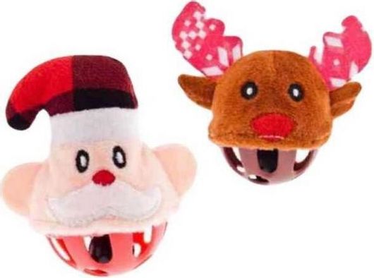 Σετ Παιχνίδια Γάτας Ferribiella Roly Poly Eggs Μπαλάκι με Κουδουνάκι 2τμχ