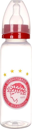 Μπιμπερό Ολυμπιακός Σιλικόνης 250ml για Νεογέννητα