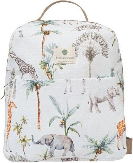 Τσάντα - Αλλαξιέρα Bimbidreams Πλάτης Africa 29x11x42cm Λευκό