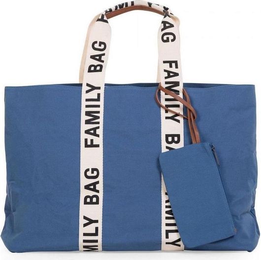 Τσάντα-Αλλαξιέρα Childhome Ώμου / Χειρός Αδιάβροχη Μπλε