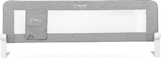 Momi Lexi Πτυσσόμενο Προστατευτικό Κάγκελο Κρεβατιών από Ύφασμα Light Grey 148x43x30cm