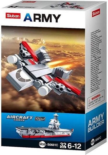 Τουβλάκια Sluban Army Aircraft Carrier 10 σε 1 για 6+ Ετών 32τμχ