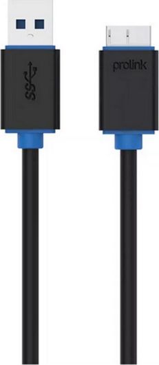 Καλώδιο Prolink PB458-0150 Regular USB 3.0 σε micro USB 1.5m Μαύρο 