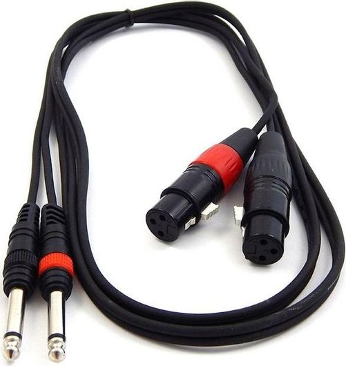 Καλώδιο Bridge Cable TPC-023 2x XLR female σε 2x RCA male 1.5m 