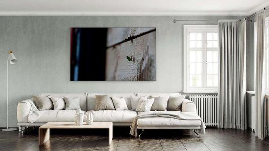 Πίνακας Μια Νυχτερίδα Που Κάθεται στο Πλάι Ενός Ξύλινου Τοίχου 40x30cm