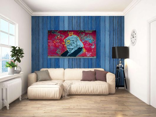 Πίνακας Ένας Πίνακας Ενός Άνδρα με Έκπληκτο Βλέμμα στο Πρόσωπό Του 170x115cm