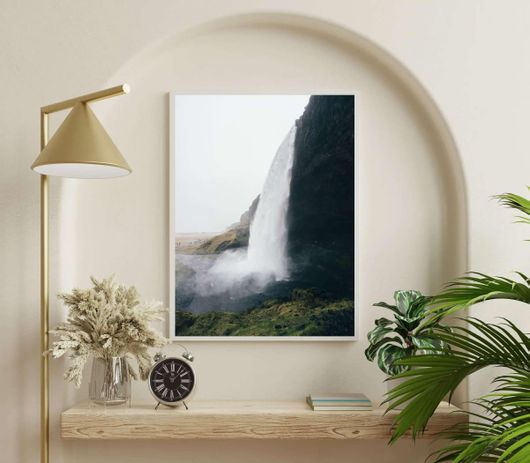 Πίνακας Ένας Μεγάλος Καταρράκτης Που Ρίχνει Νερό σε Ένα Σώμα Νερού 120x180cm