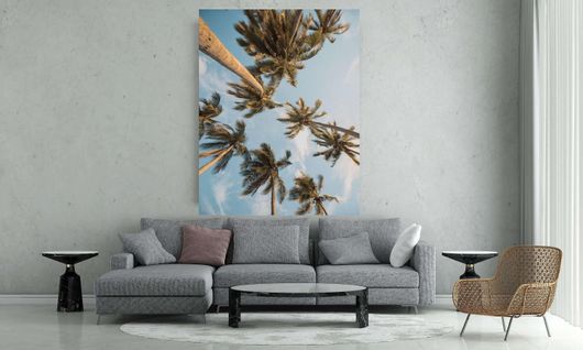 Πίνακας Μια Ομάδα Από Φοίνικες Που Φυσούν στον Άνεμο 20x30cm