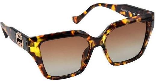 Γυναικεία Γυαλιά Ηλίου Eyelead L708 με Καφέ Ταρταρούγα Κοκκάλινο Σκελετό & Καφέ Ντεγκραντέ Polarized Φακό 