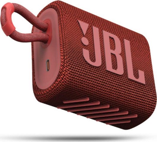 Ηχείο Bluetooth JBL Go 3 Αδιάβροχο 4.2W με Διάρκεια Μπαταρίας έως 5 Ώρες Κόκκινο