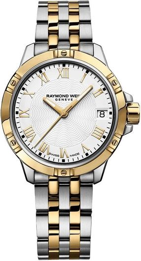 Γυναικείο Ρολόι Raymond Weil με Μεταλλικό Μπρασελέ Χρυσό