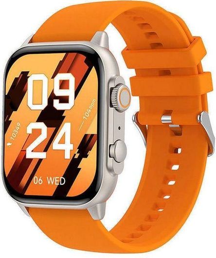 Colmi C81 Aluminium Smartwatch με Παλμογράφο Πορτοκαλί