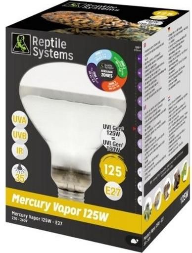 Λαμπτήρας Θερμαντήρας για Ενυδρεία Ερπετών Uva / Uvb Reptile Systems Reptile D3 Uv BAquarium Systemsking Lamp 125W E27