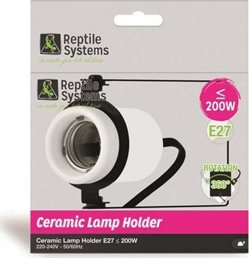 Ντούι Πορσελάνης για Λαμπτήρα Ενυδρείου Ερπετών Aquarium Systems Ceramic Rotating Holder Βιδωτό E27
