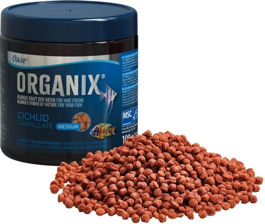Τροφή για Κιχλίδες Oase Organixgranulate M σε Κόκκους 250ml 800gr