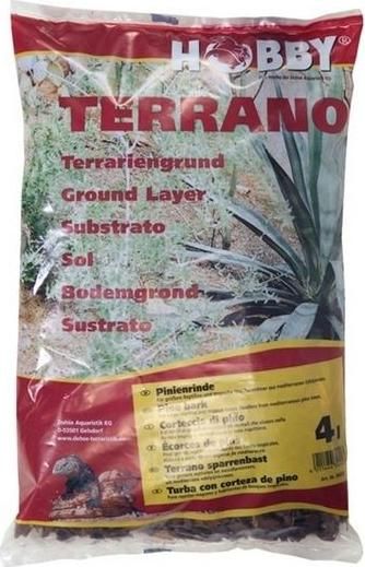 Υλικα Δαπεδου για Ερπεταρια Hobby Terraristik Terrano Pine Bark 4 L
