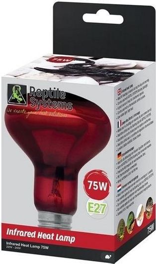Θέρμανση για Ενυδρείο Ερπετών Aquarium Systems Reptile Infrared Heat Lamp 75W E27